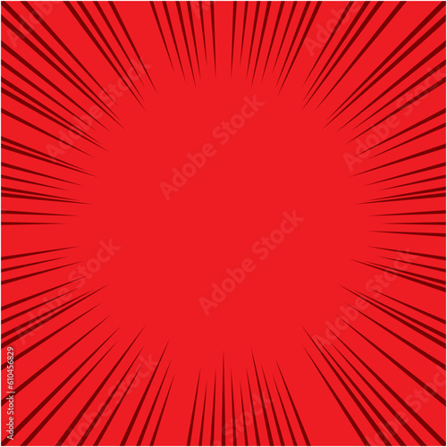 コミックをイメージした集中線