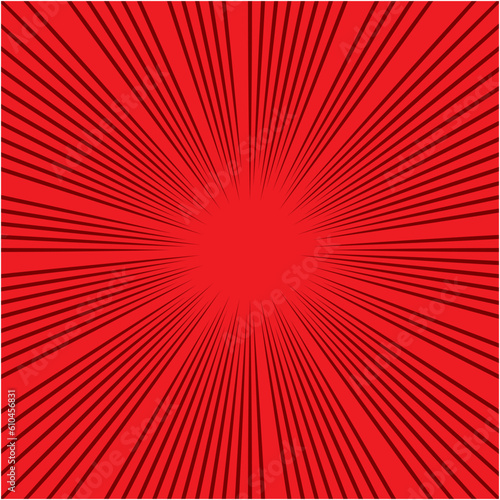 コミックをイメージした集中線