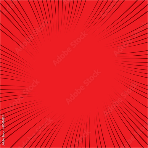 コミックをイメージした集中線