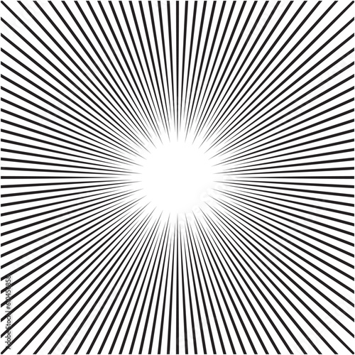 コミックをイメージした集中線