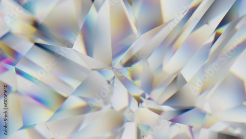 Diamond Facet Graphic Background Loop
