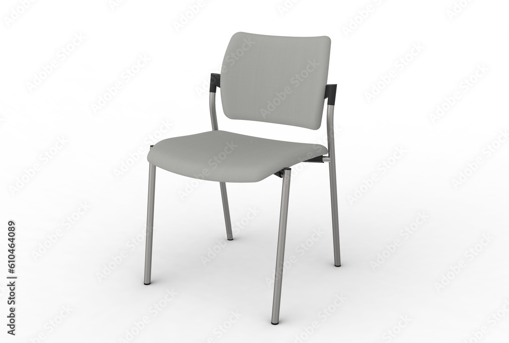 Isolated 3D chair scene creator rendering for interior design or decoration projects. Isolated 3D chair scene creator rendering for interior design or decoration projects.