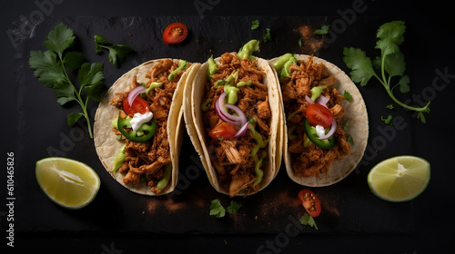 Taco Mexican Food image created by Generative AI
