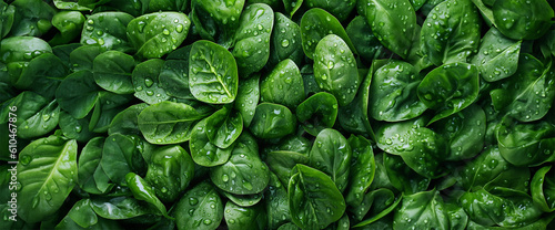 Verduras de hoja verde frescas, espinacas, acelgas de mercado
 photo