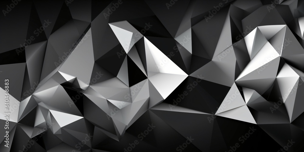 Fototapeta premium Abstrakter moderner Polygon Hintergrund - mit KI erstellt