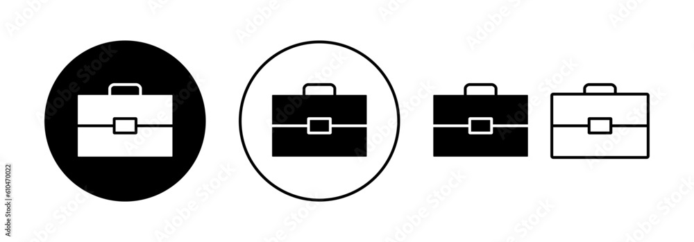 Briefcase icon vector for web and mobile app. suitcase sign and symbol. luggage symbol. Briefcase icon vector for web and mobile app. suitcase sign and symbol. luggage symbol.