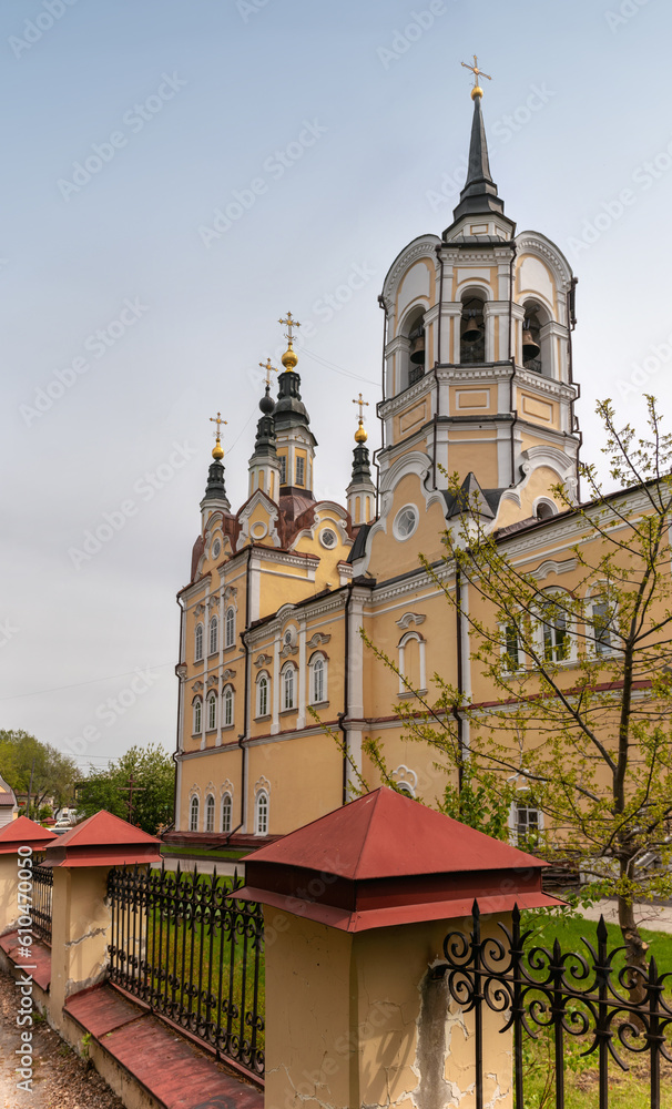 Baroque style Church of the Resurrection in Tomsk, Russia