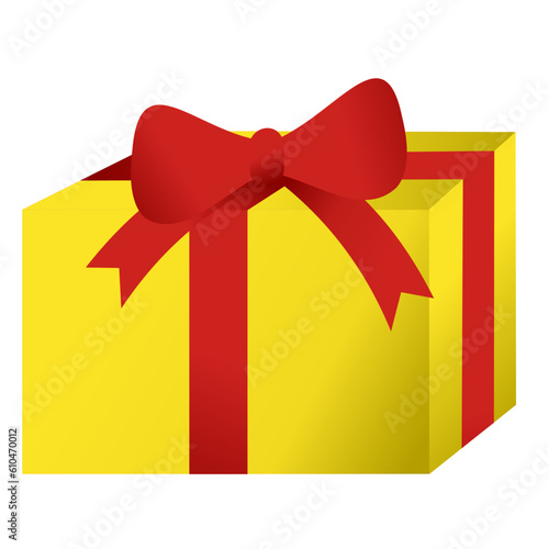 gift box with red ribbon