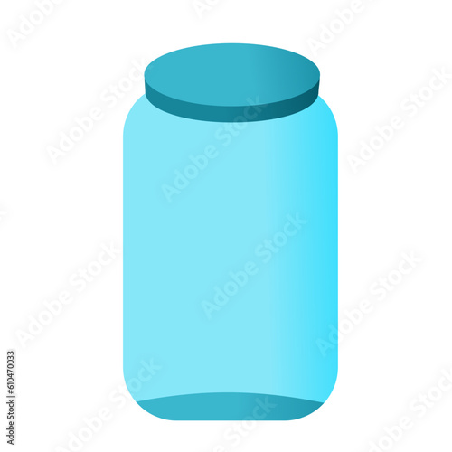 plastic bottle isolated on white background
