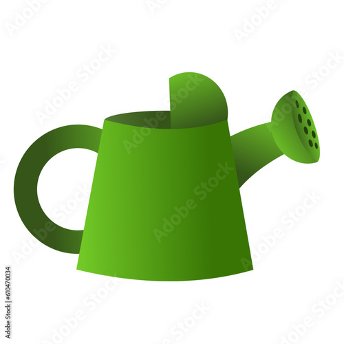 green watering can