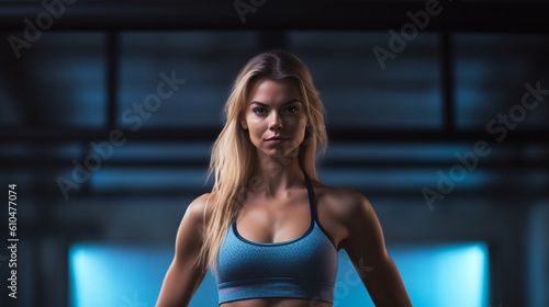 Young adult woman wearing s...