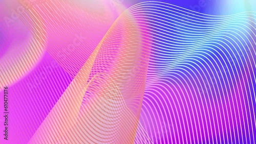 Multicolored gradient and mesh abstract animation, motion graphics dynamic background.