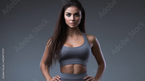 Young adult woman wearing s...