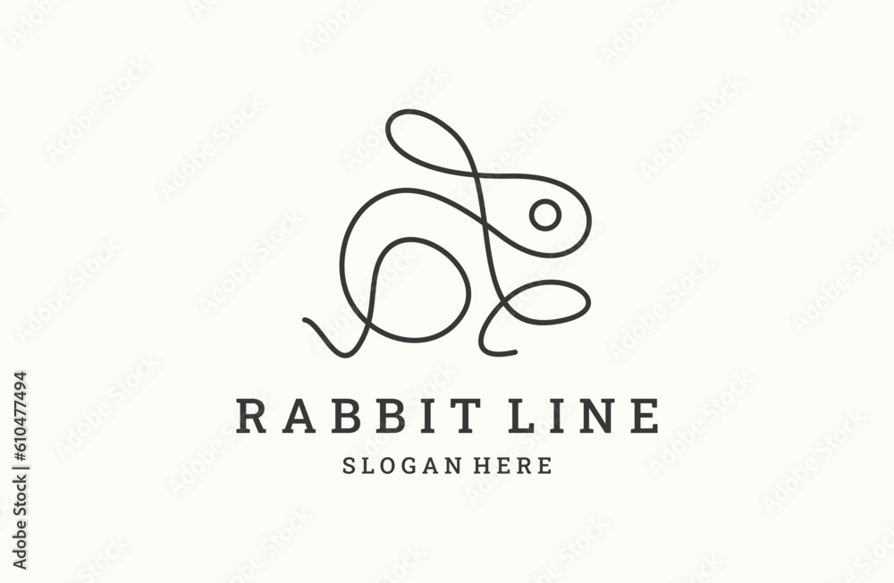 Rabbit logo template vector icon symbol illustration Rabbit logo template vector icon symbol illustration