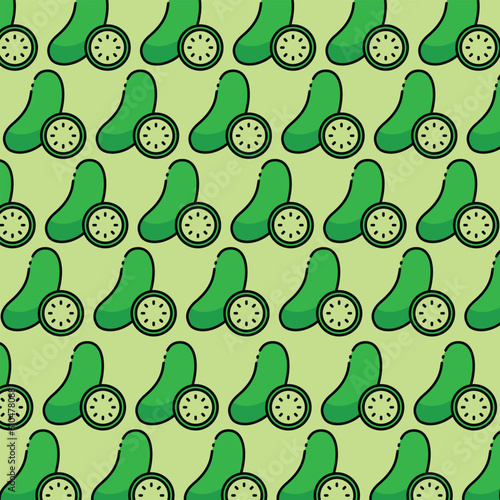 Cucumber pattern design or background