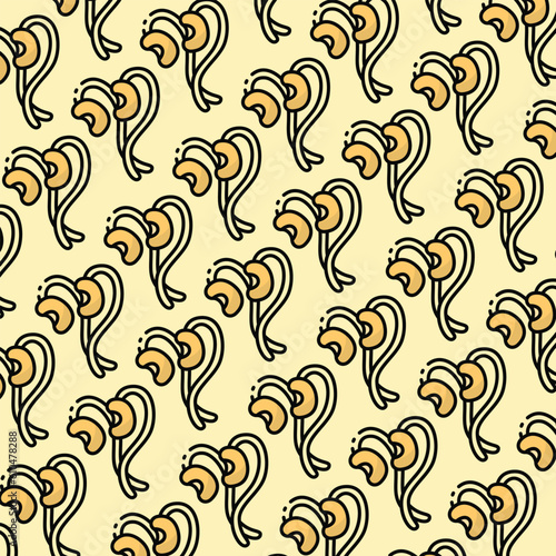 Bean sprout pattern design or background