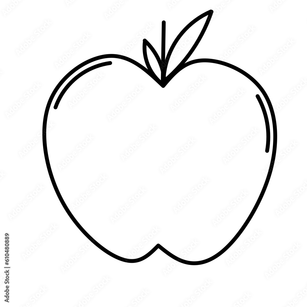 Fototapeta premium Apple Lineart