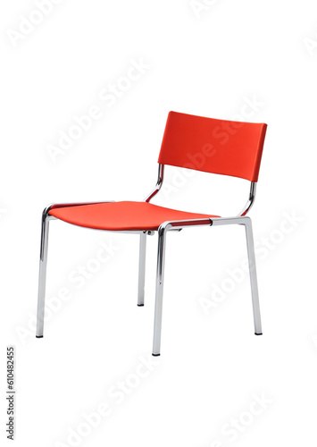 red chair isolated on white