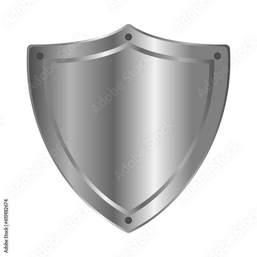 3d metal shield icon