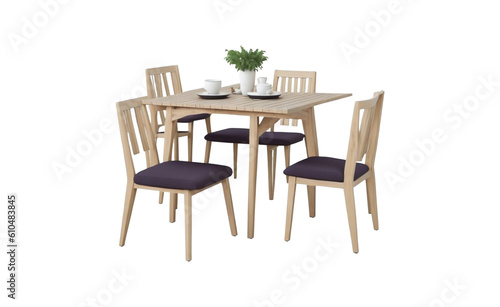 two chairs and table