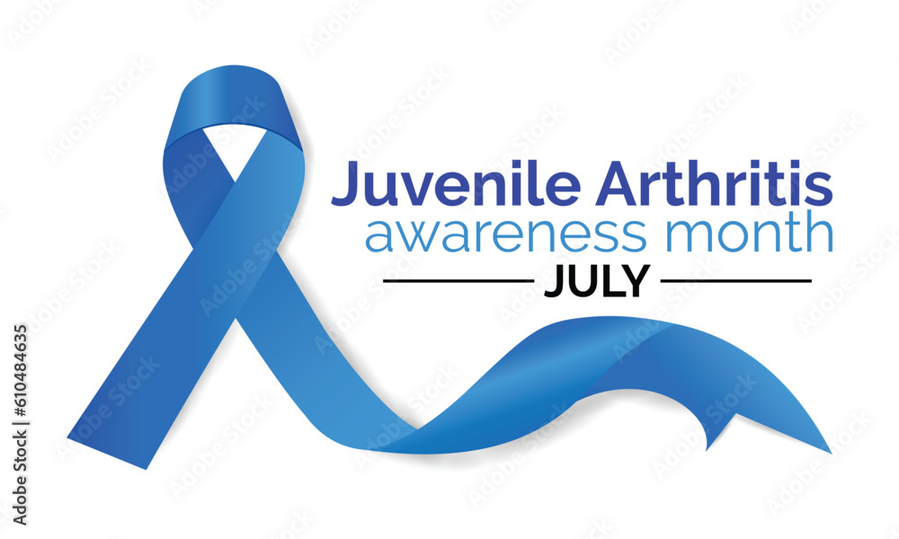 Juvenile Arthritis awareness month is observed every year in July. vector banner, poster, card