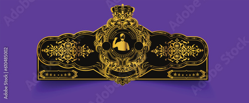 Cigar badges. Vintage tobacco brand template, cigars label sticker design, and premium quality badge vector set