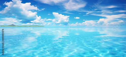 an image of a beach with sunlight and water background