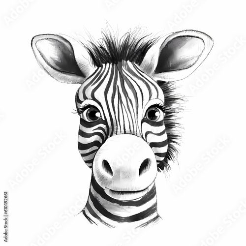 Drawing Zebra Kids Style
