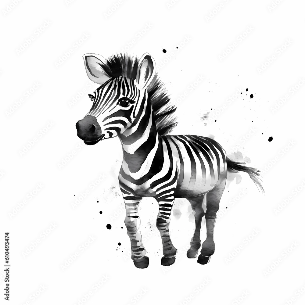 Drawing Zebra Kids Style