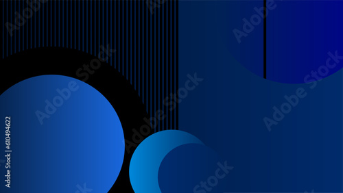 Circle frames subdued blue abstract gradient background
