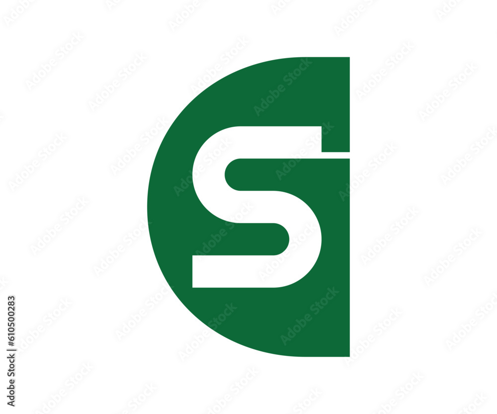 Technology G S logo design vector template Technology G S logo design vector template