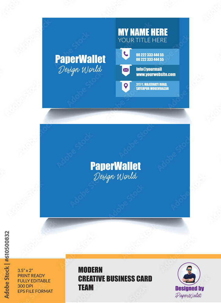 creative corporate business card template