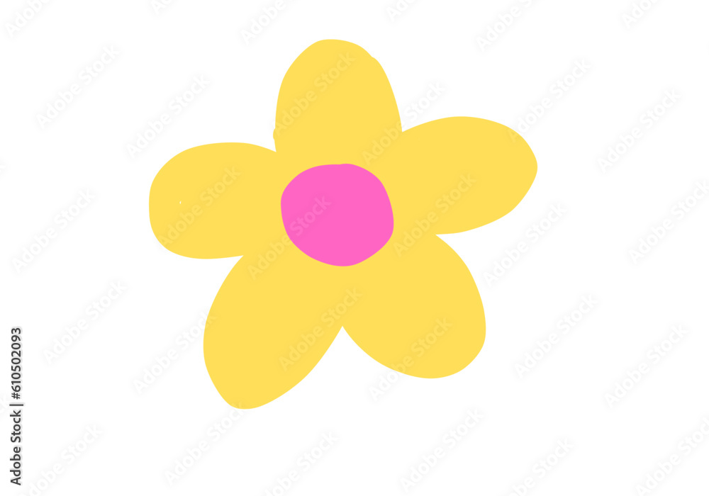 Doodle Handdrawn Colorful Flower Doodle Handdrawn Colorful Flower