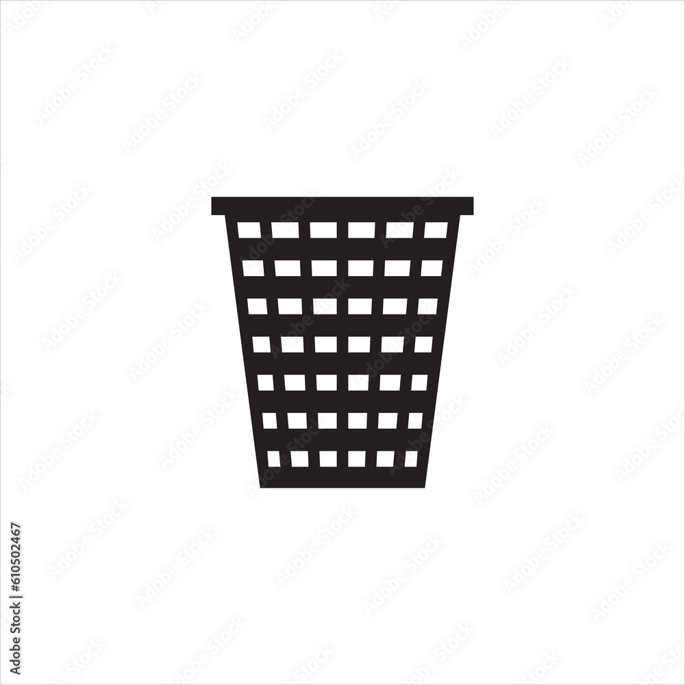 vector illustration of trash can basket vector illustration of trash can basket
