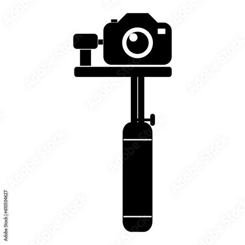 camera on handheld stabilizer /  gimbal