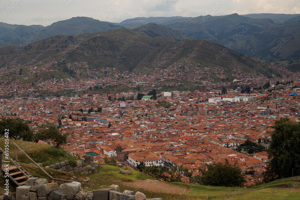 vista panoramica de la ciudad de cusco.