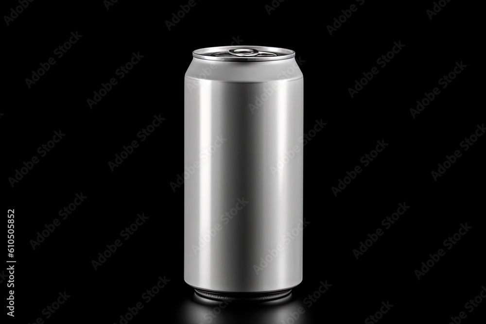 Drink Cans On black Background Drink Cans On black Background