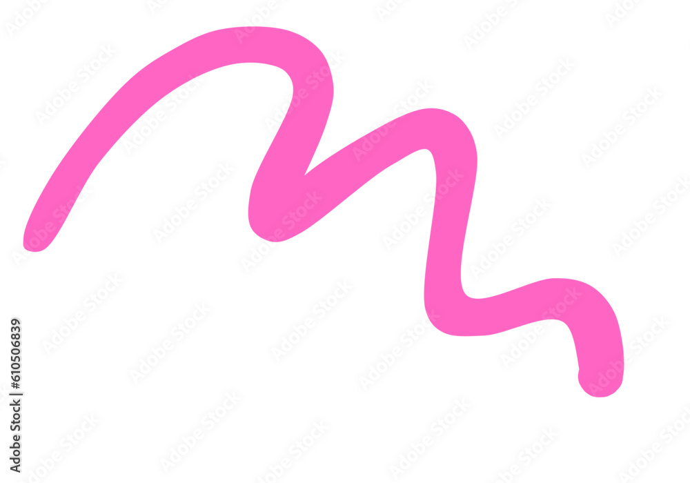 Doodle Line Curve Abstract Decoration Drawing Doodle Line Curve Abstract Decoration Drawing