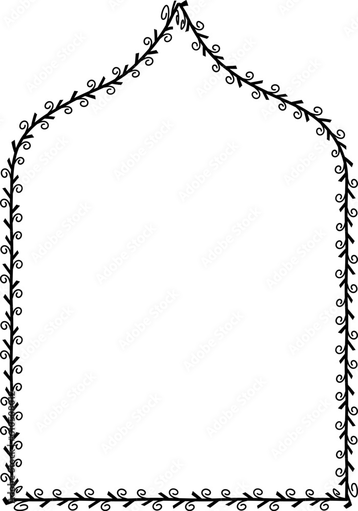 Ogee Arch spiral Leaf rectangular frame architectural window door laurel flower frame floral leaf borders natural botanical branches decoration wedding anniversary celebration beautiful arabesque Ogee Arch spiral Leaf rectangular frame architectural window door laurel flower frame floral leaf borders natural botanical branches decoration wedding anniversary celebration beautiful arabesque