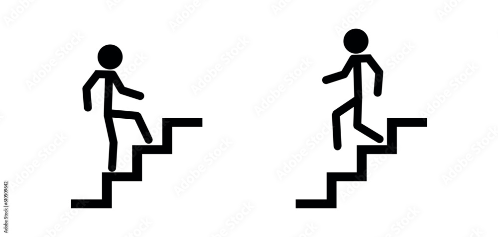up-down stairs icon up-down stairs icon