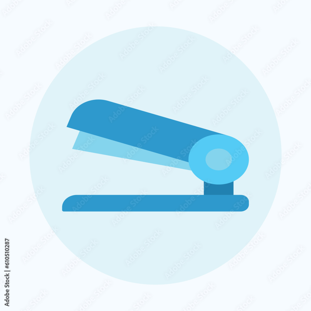 Staple Icon, Business Management Flat icons Stapler, Blue Color Theme Staple Icon, Business Management Flat icons Stapler, Blue Color Theme