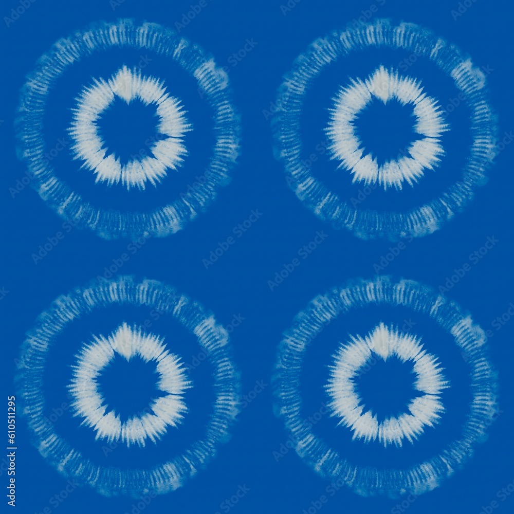 Fototapeta premium Indigo pattern Tie Dye Striped Pattern Ink Background Hippie Dye Drawn Tiedye Swirl Shibori tie dye abstract batik seamless pattern