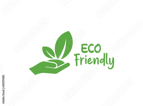 eco friendly text on white background