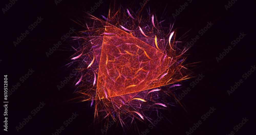 3D rendering abstract colorful fractal light background 3D rendering abstract colorful fractal light background