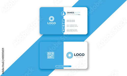 Modern and elegant business card. Business card vector template. visiting card for business, corporate and personal use.