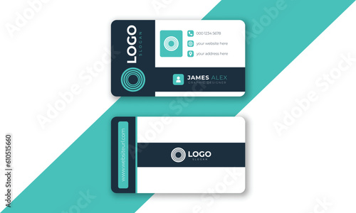 Modern and elegant business card. Business card vector template. visiting card for business, corporate and personal use.