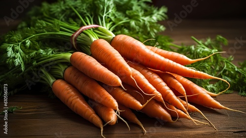 bunch of carrots created with Generative AI