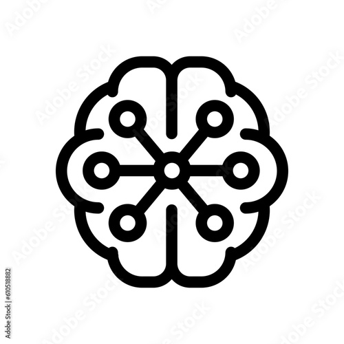 AI (Artificial Intelligence) vector icon illustration
