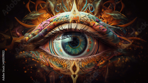 スピリチュアルな第三の目｜The spiritual third eye Generative AI © Koki