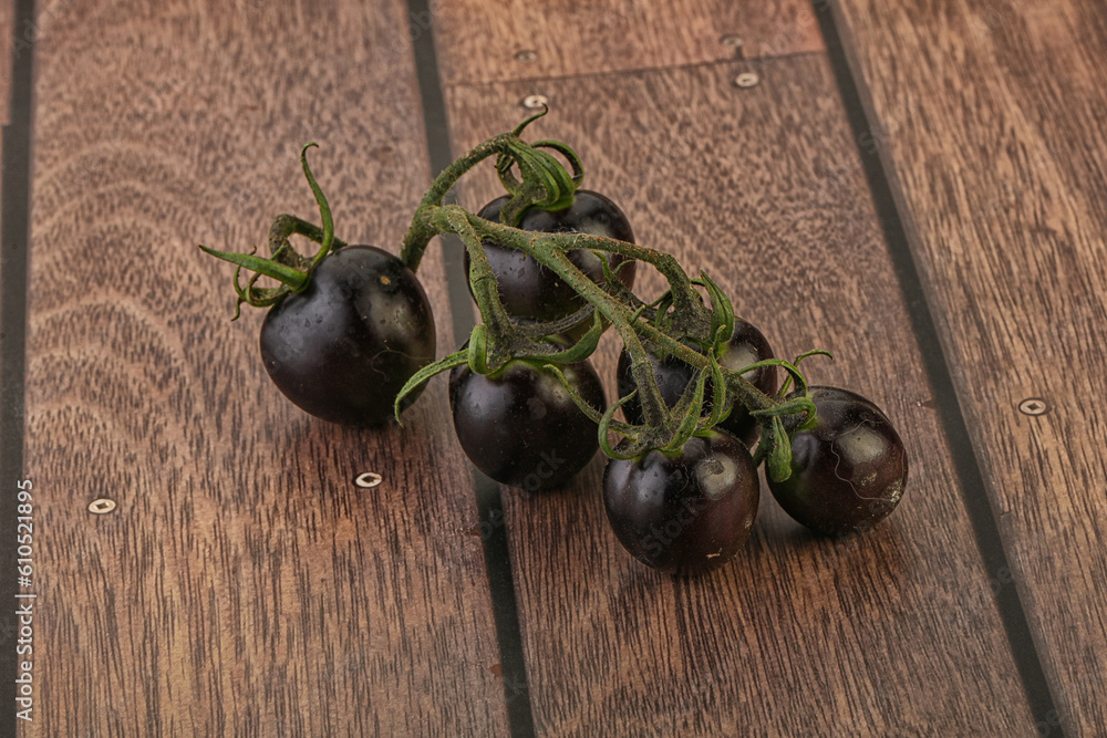 Ripe tasty black cherry tomato Ripe tasty black cherry tomato